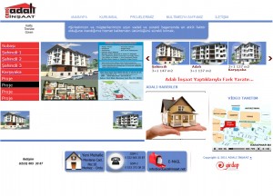 inşaat web sitesi tasarımı